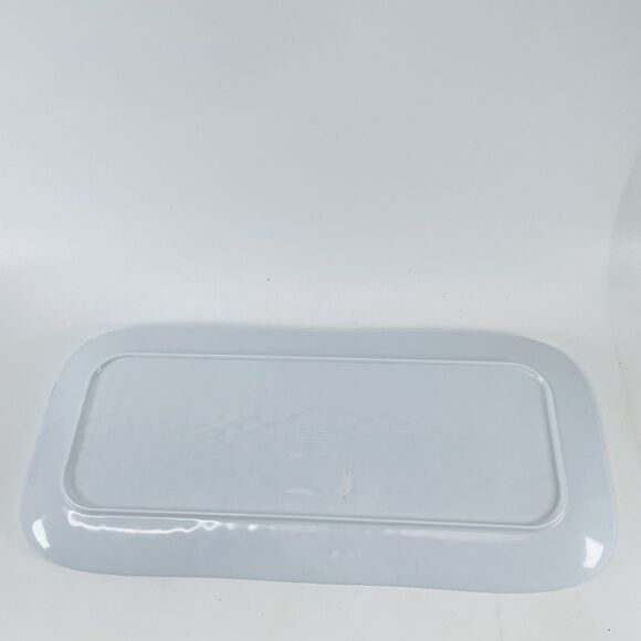 The Prairie Bunny Rabbit Floral MELAMINE Sandwich Apps Tray Rachel Ashwell 14in - Picture 7 of 8